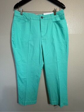 Croft & Barrow Aqua Stretch capris 12 NWT